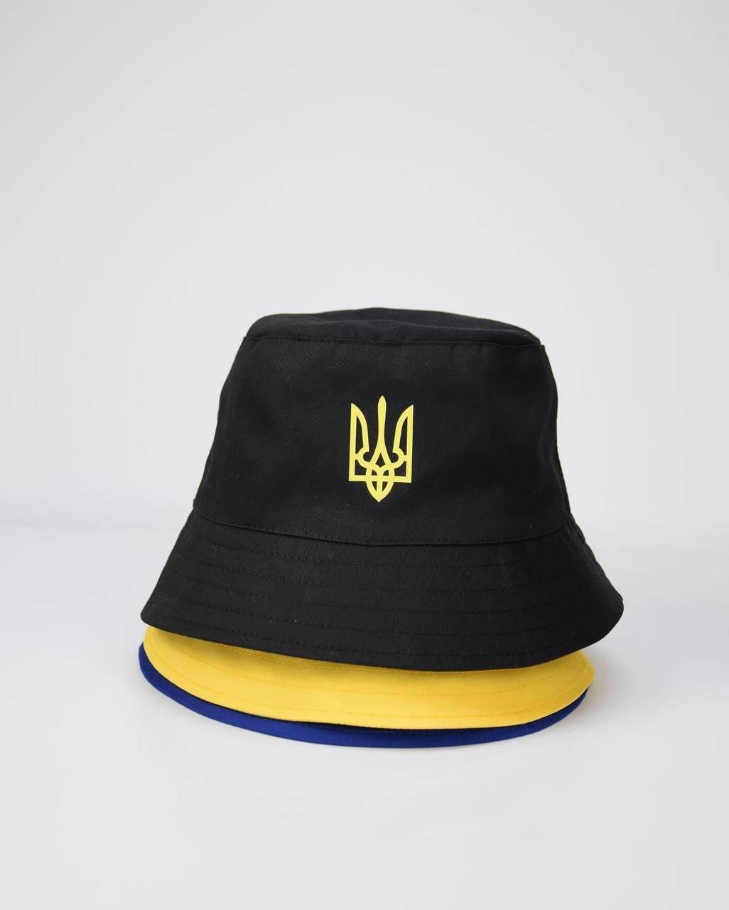 

Жіноча патріотична панама "Тризуб", Черный