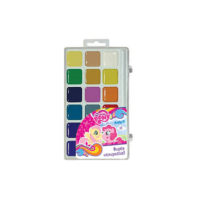 

Краски акварельные Kite My Little Pony 18 цветов в пластиковой упаковке LP17-042