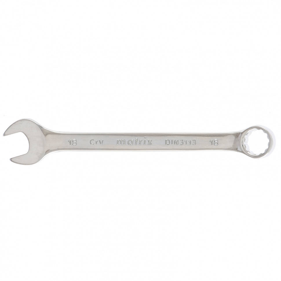 

151629 Ключ комбінований, 18 мм, CrV, полірований хром // MTX