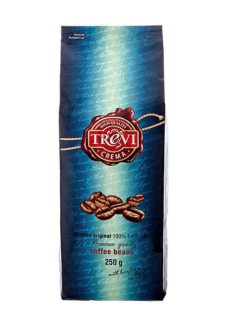 

Кофе в зёрнах Trevi Crema 250 г крепкий, классический вкус