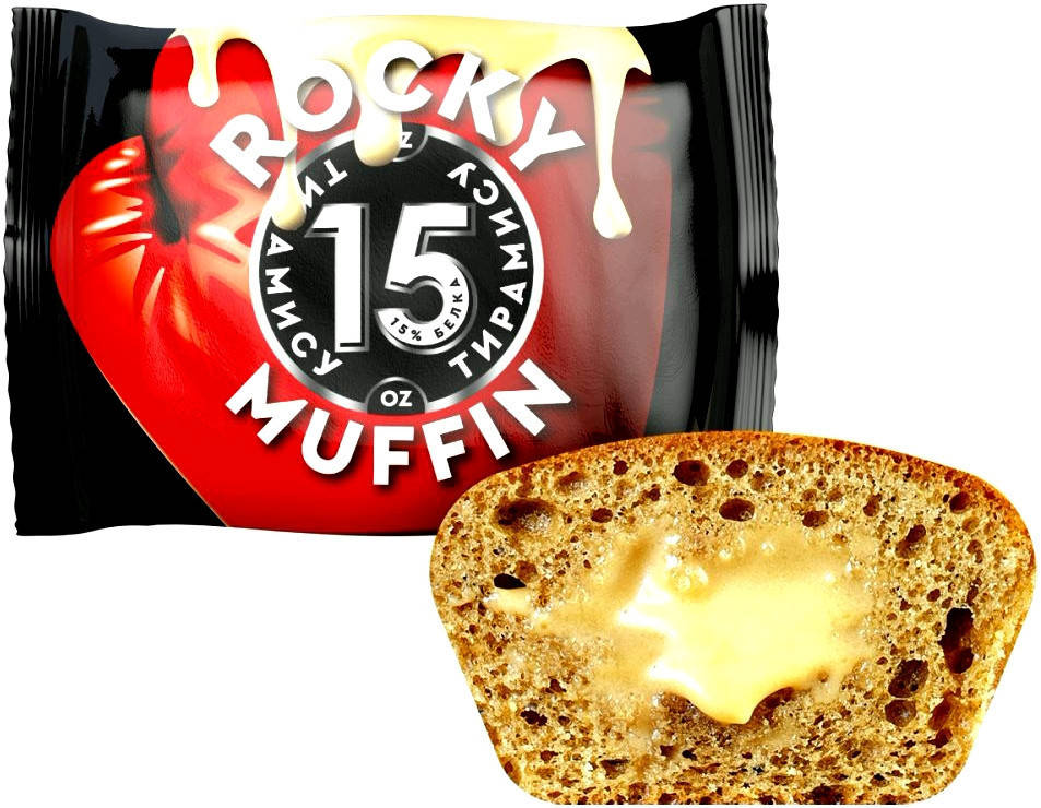 

Протеиновый маффин Mr. Djemius ZERO ROCKY MUFFIN "Тирамису" (55 грамм)