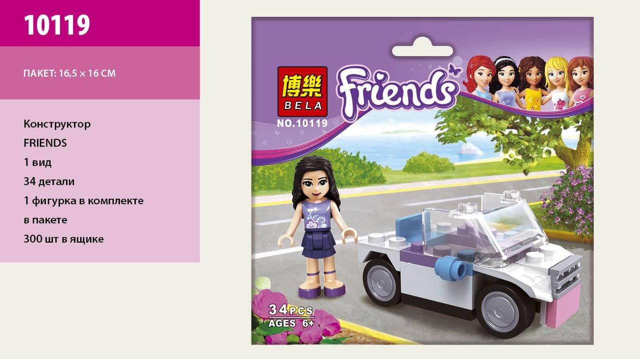 

Конструктор "BELA" FRIENDS №10119 (300шт/2) в пакете 16*16,5 см