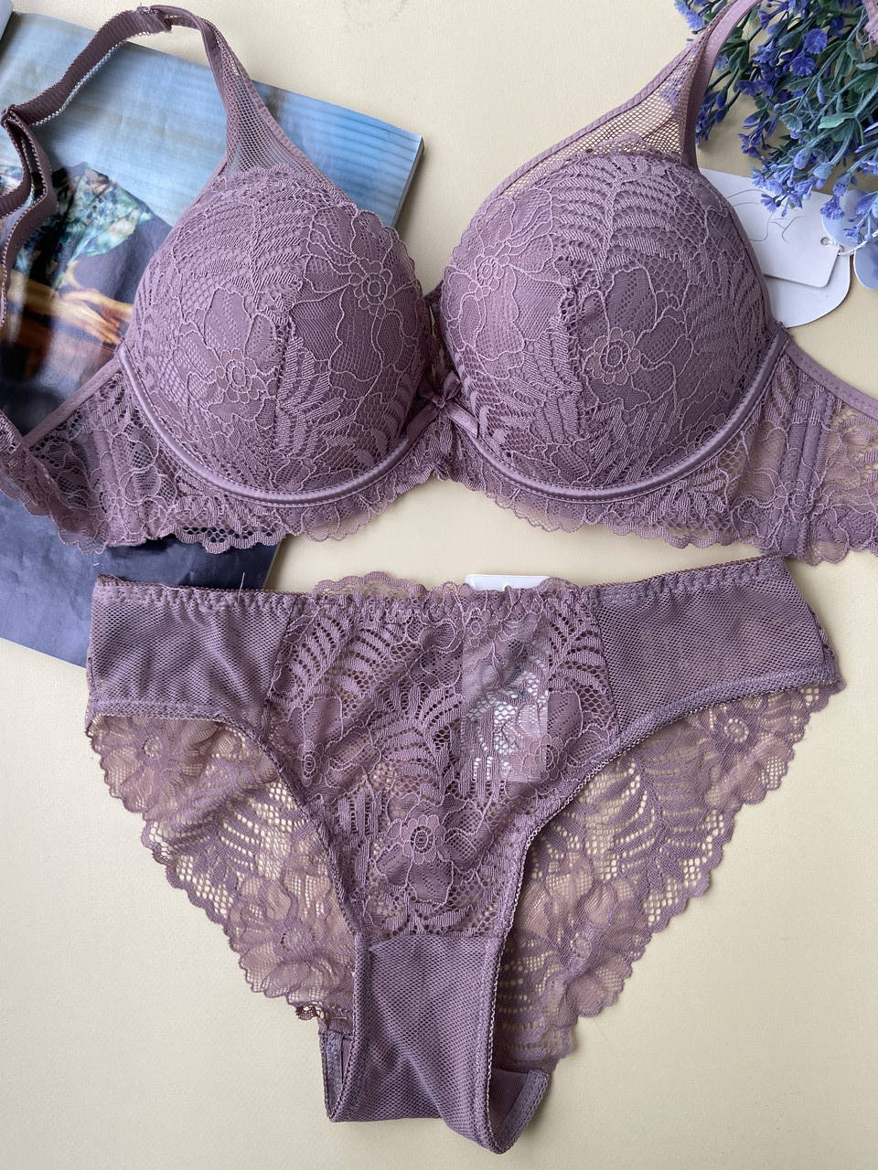 

Бомбезный комплект женского нижнего белья для груди больших размеров цвета капучино 90D, Кофе с молоком