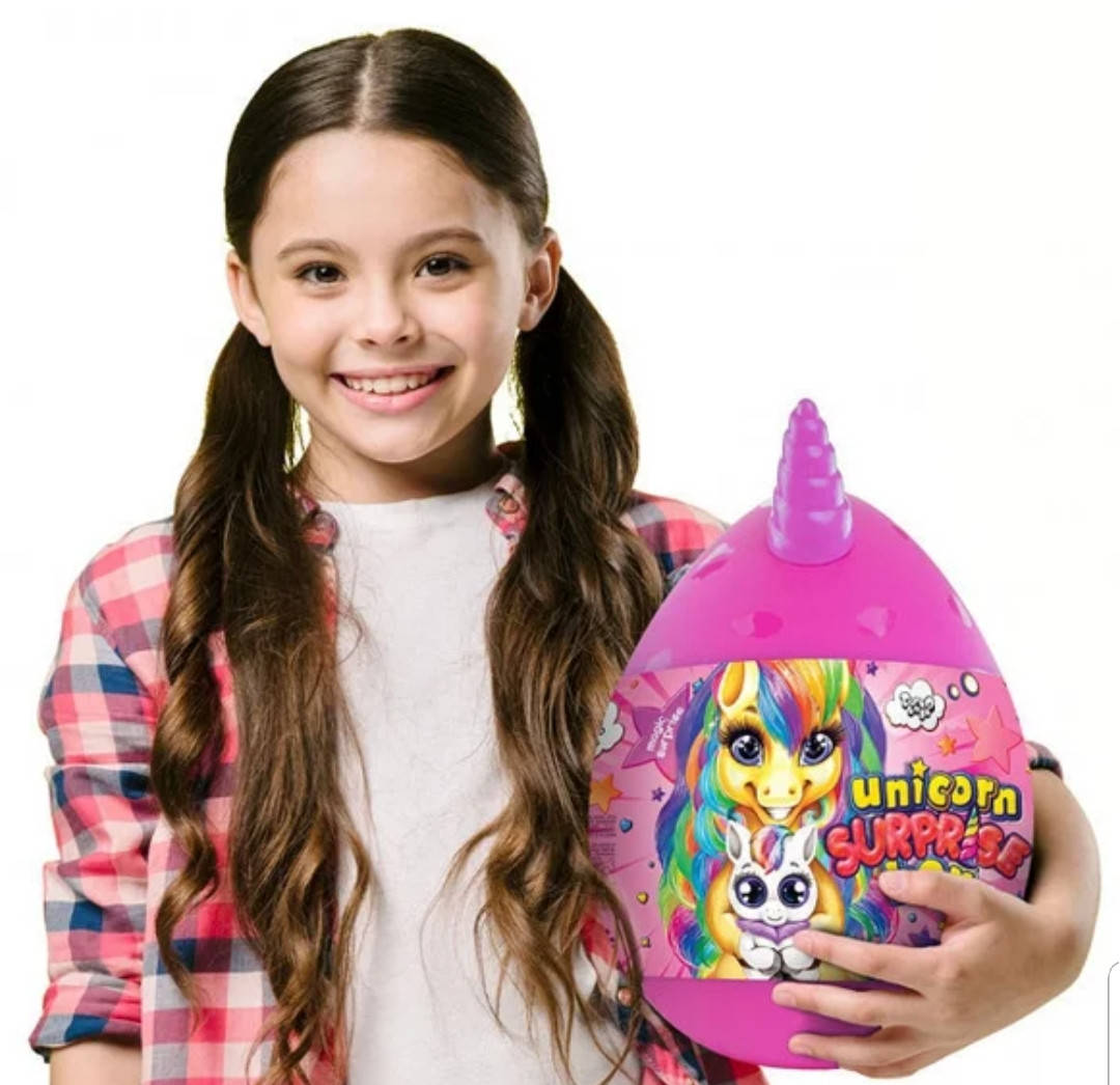 

Детский игровой набор для творчества Яйцо сюрприз Единорога Danko Toys Unicorn 30 см 15 сюрпризов