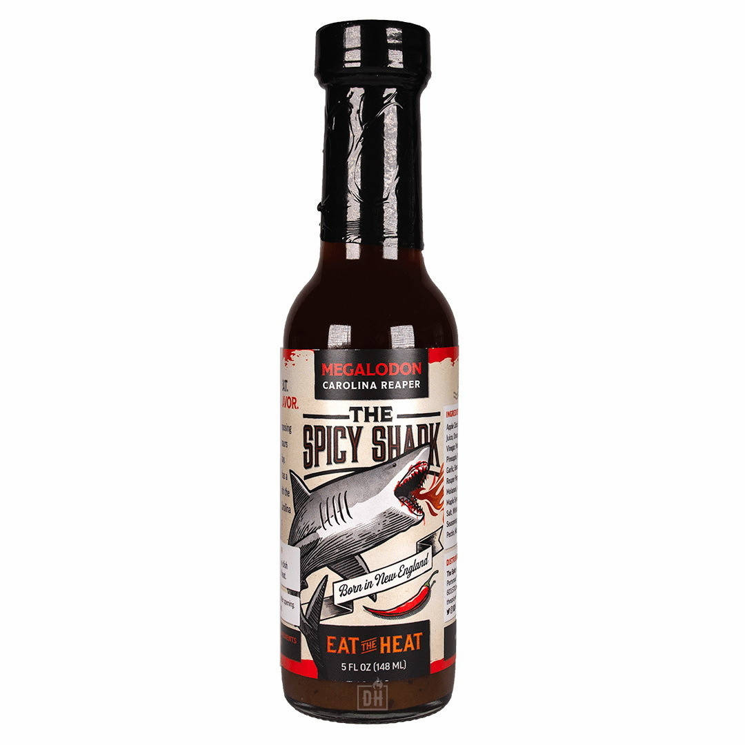 

Острый соус The Spicy Shark Megalodon Carolina Reaper Hot Sauce