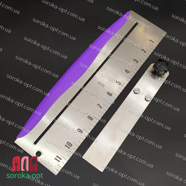 

ШПАТЕЛЬ - СКРЕБОК С РАЗМЕТКОЙ ДЛЯ ВЫРАВНИВАНИЯ ТОРТА МЕТАЛЛИЧЕСКИЙ 30,5 СМ