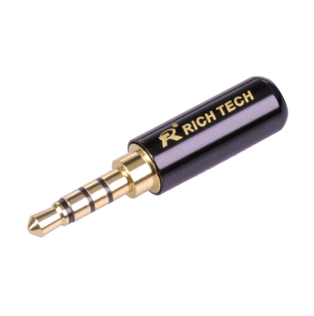 

Разъём штекер Mini Jack 3.5 mm. Rich Tech 4 pin оригинал качеcтво