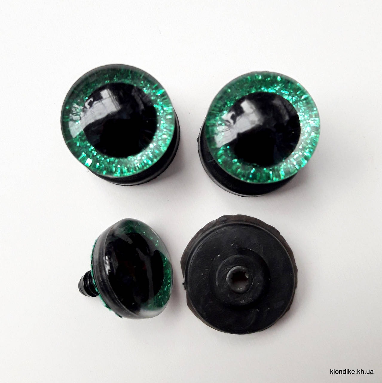 

Глазки для игрушек, Акрил, 20 мм, Цвет: Зеленый (1 пара), Зелёный