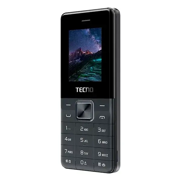 

Кнопочный телефон Tecno T301 Black Dual SIM, Черный