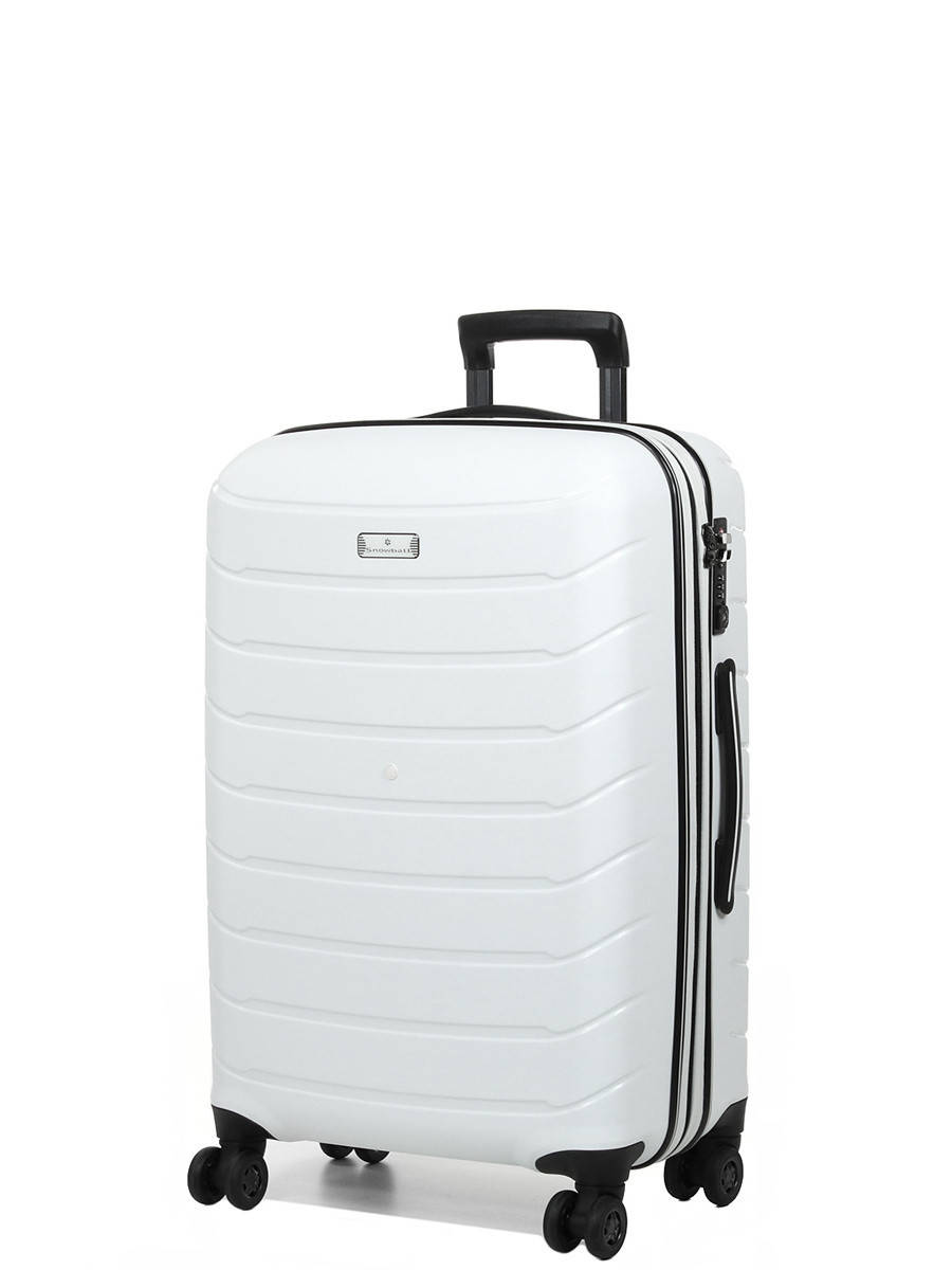 

Чемодан дорожный Snowball 61303 Cologne M 59,5 л 66х42x24 см Белый