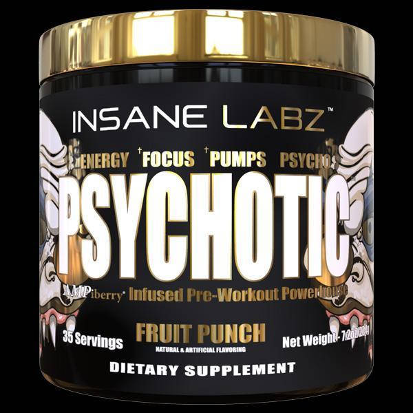 

Предтренировочный комплекс Insane Labz Psychotic GOLD 35 sev. 204 g Вишнева бомба