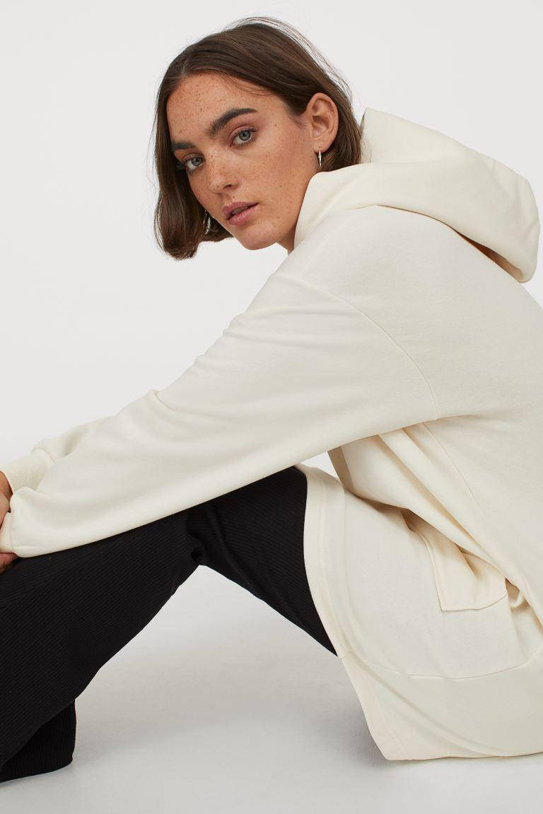 

Платье-свитшот с капюшоном H&M 46 Кремовый (0776179003)