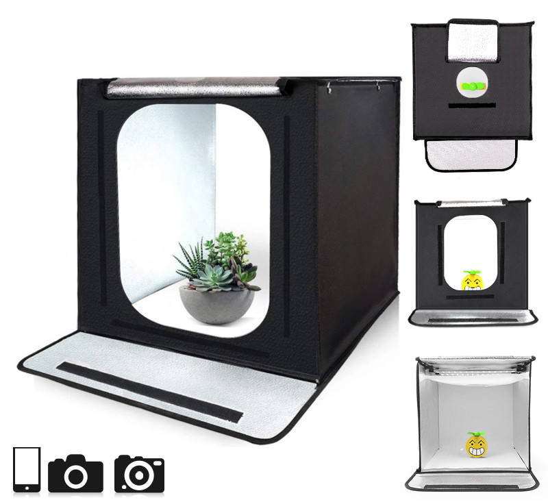 

Лайткуб (фотобокс) для предметной съемки Travor F60 60x60x60 см + 5 фонов (95572)