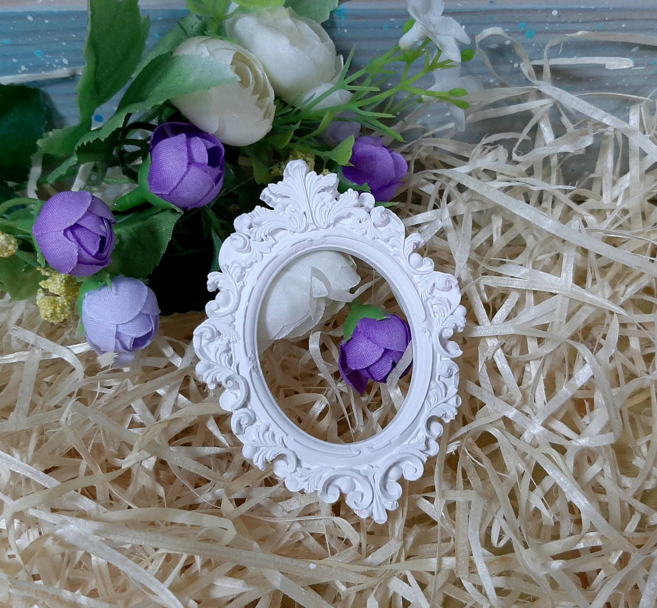 

Гипсовая Рамка овальная 9х8,8см (ГР-002)
