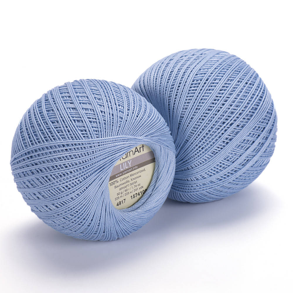 

Yarnart Lily № 4917 голубой