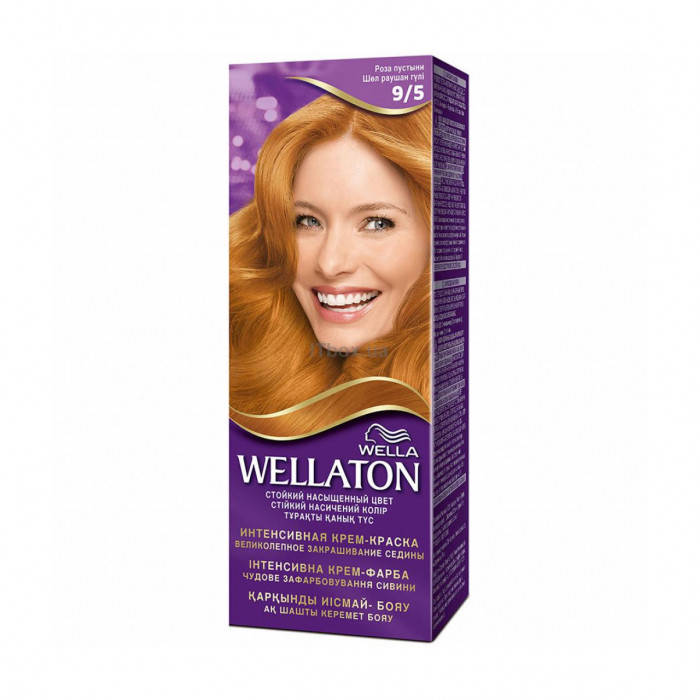 

Стойкая крем-краска для волос Wella Professionals Wellaton 9/5 Роза пустыни