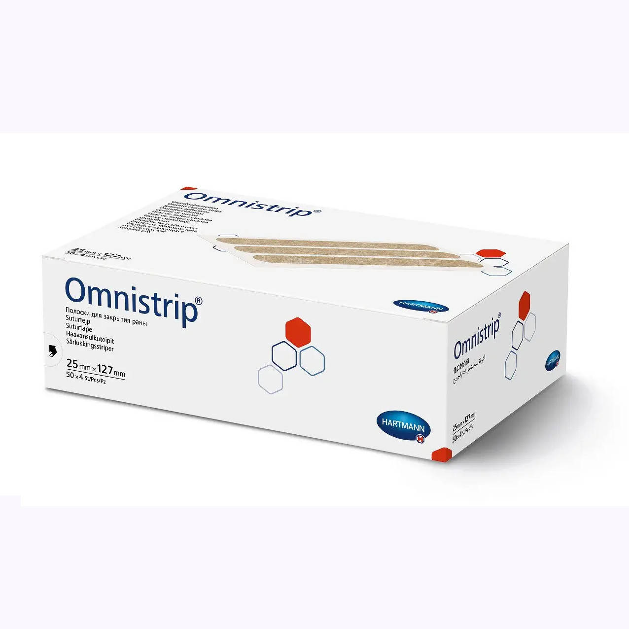 

Смужки для безшовного закриття ран Omnistrip® 25 мм х 127 мм