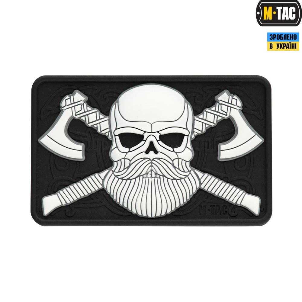 

Патч M-TAC Bearded Skull 3D ПВХ Black/White