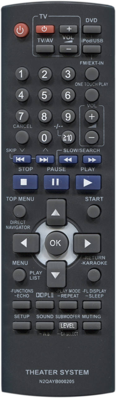 

Пульт для домашнего кинотеатра Panasonic N2QAYB000205