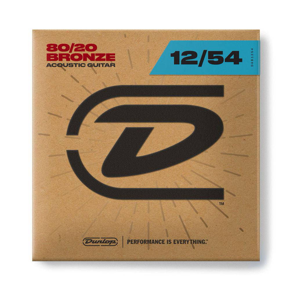 

Струны для акустических гитар DUNLOP DAB1254 80/20 Bronze Light (12-54)