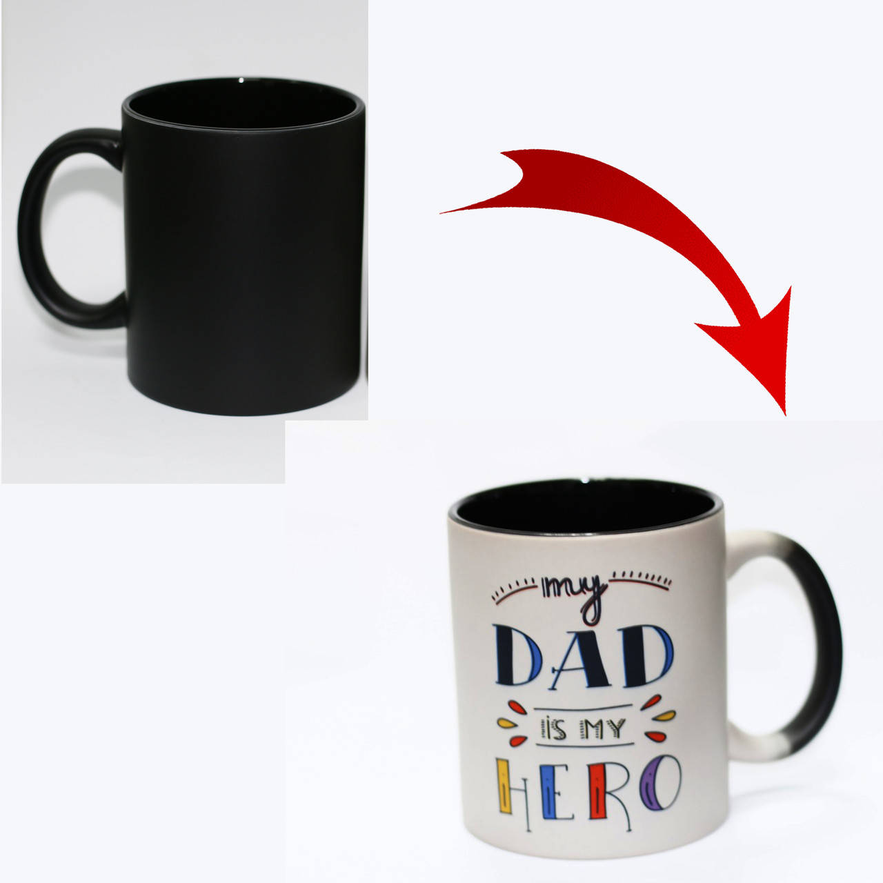 

Чашка на подарок папе - My dad is my hero хамелеон