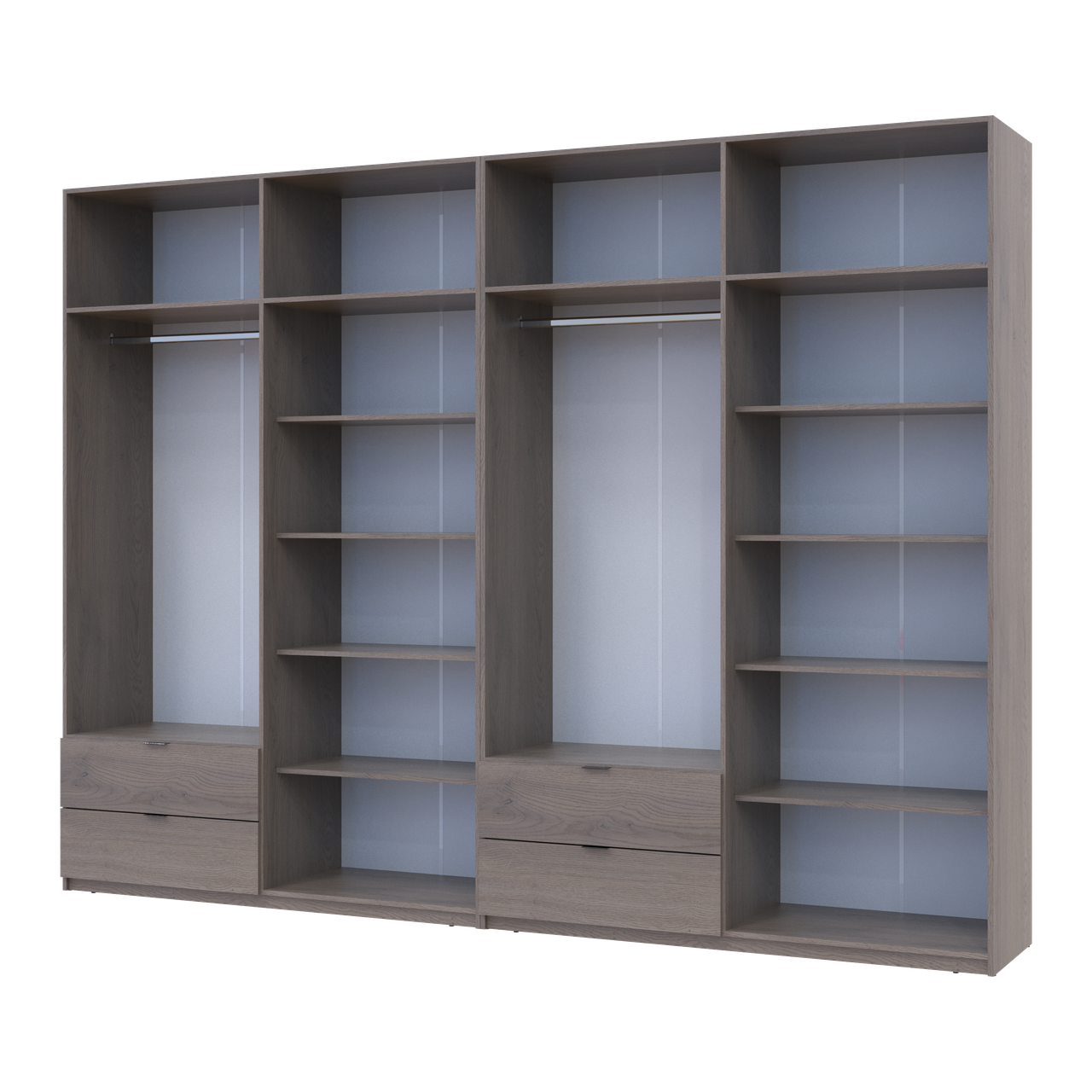 Шафа для одягу Doros Лукас Канноло/Канноло 4+4 ДСП 320х50х240 (42005246) 3