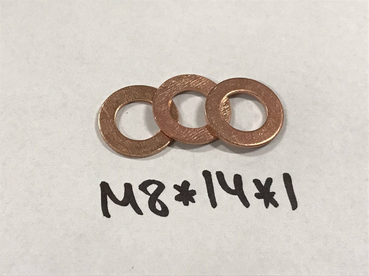 

Шайба медная М8*14*1