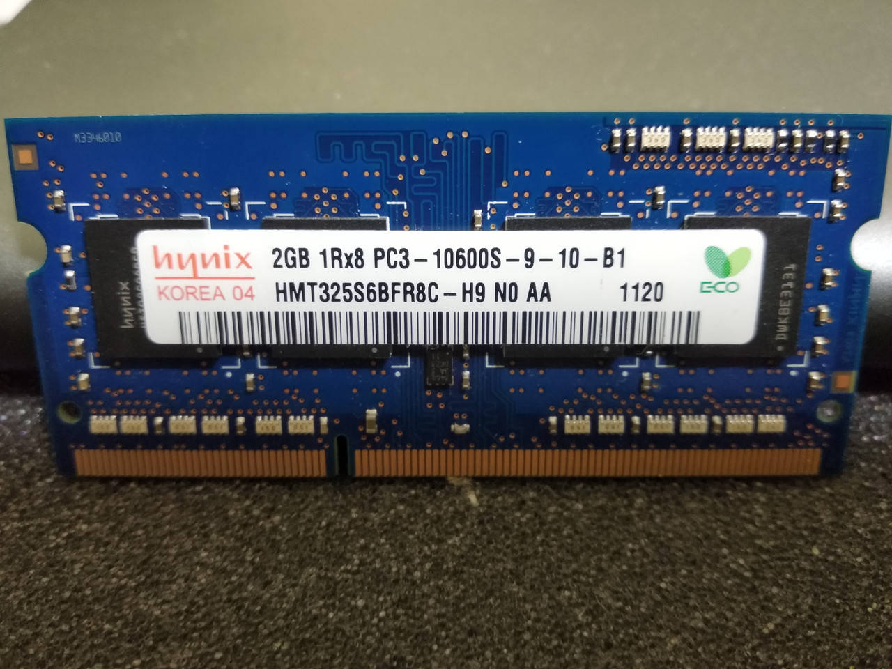 

Оперативная память для ноутбука 2GB Hynix 1Rx8 DDR3-1333Mhz PC3-10600S SODIMM!