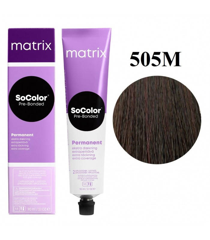 

Краска для волос Matrix SoColor Pre-Bonded Extra Coverage 505M 90 мл