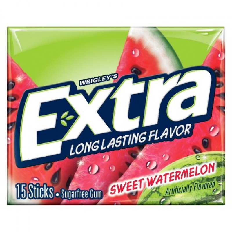 

Жевательная резинка Sweet Watermelon Extra Fruit Sensations Gum, 41 г