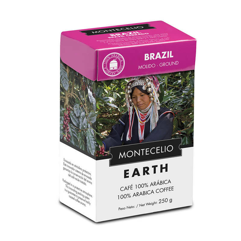 

Кофе Montecelio Арабика Бразилия Черрадо молотый 250г