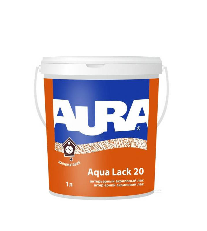 

Лак интерьерный акриловый Aura Aqua Lack 20, 1 л