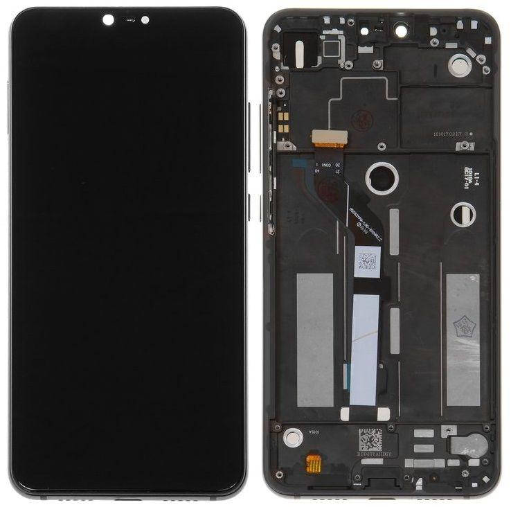 

Дисплей Xiaomi Mi 8 Lite, Mi 8 Youth, Mi 8X с тачскрином и рамкой, оригинал, черный