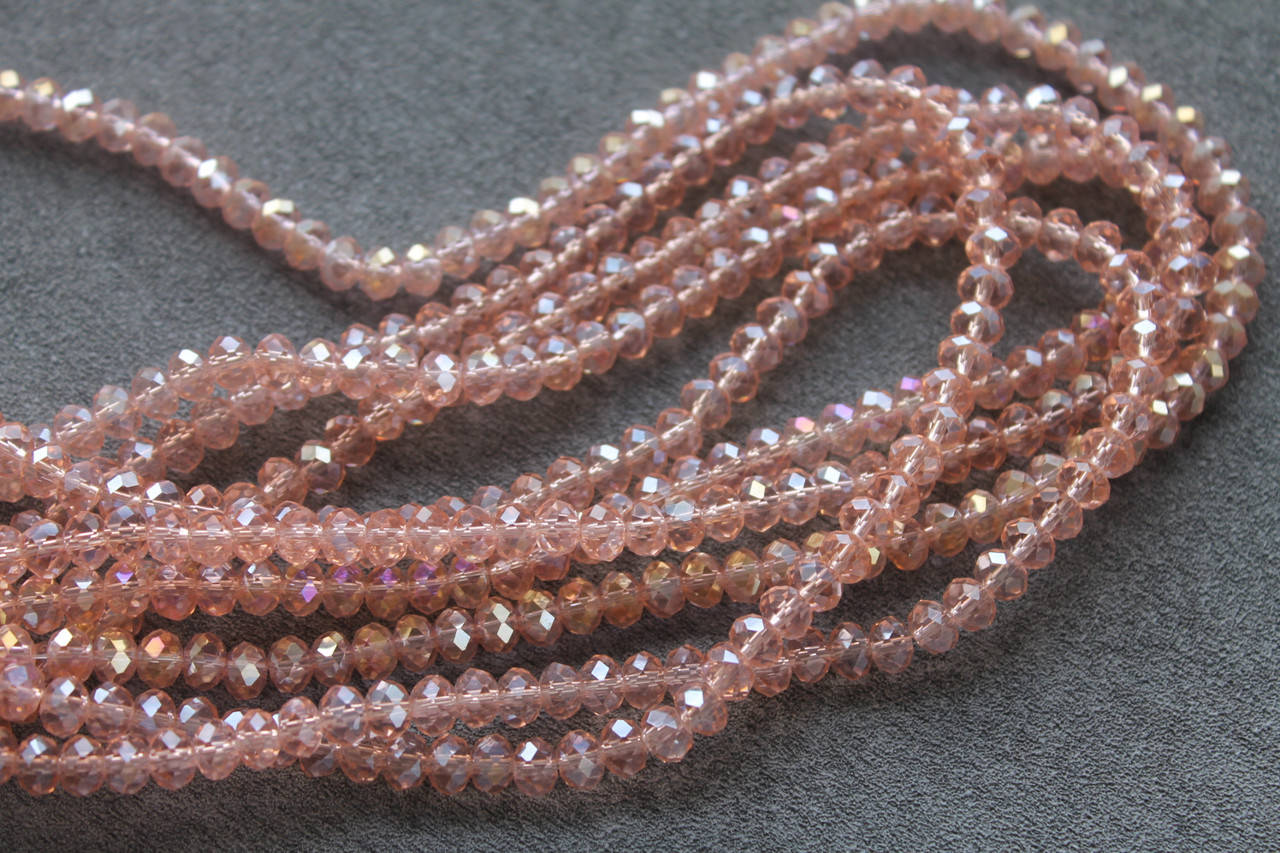 

Бусина хрустальная, 6 мм, нить, с переливом