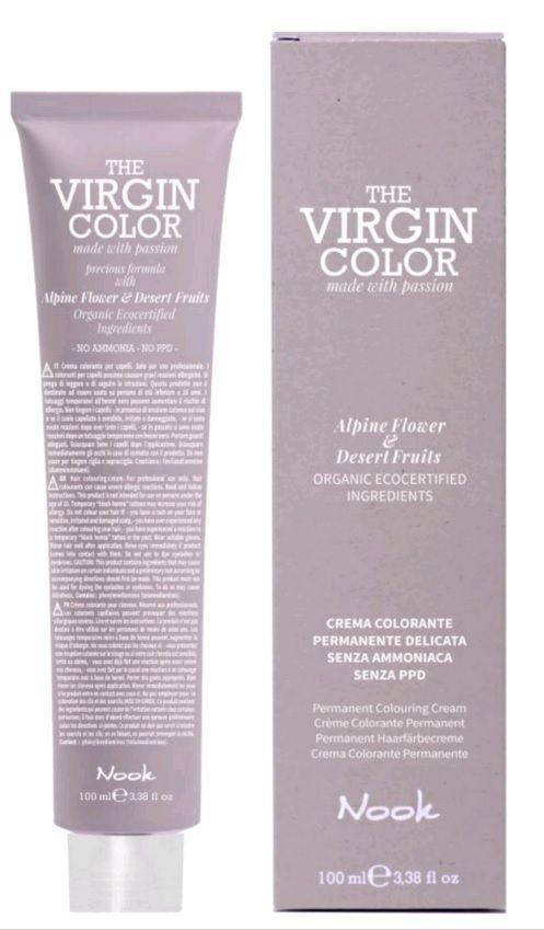 

Стойкая безаммиачная крем-краска Nook The VIRGIN COLOR 6.1 темно-русый пепельный 100мл