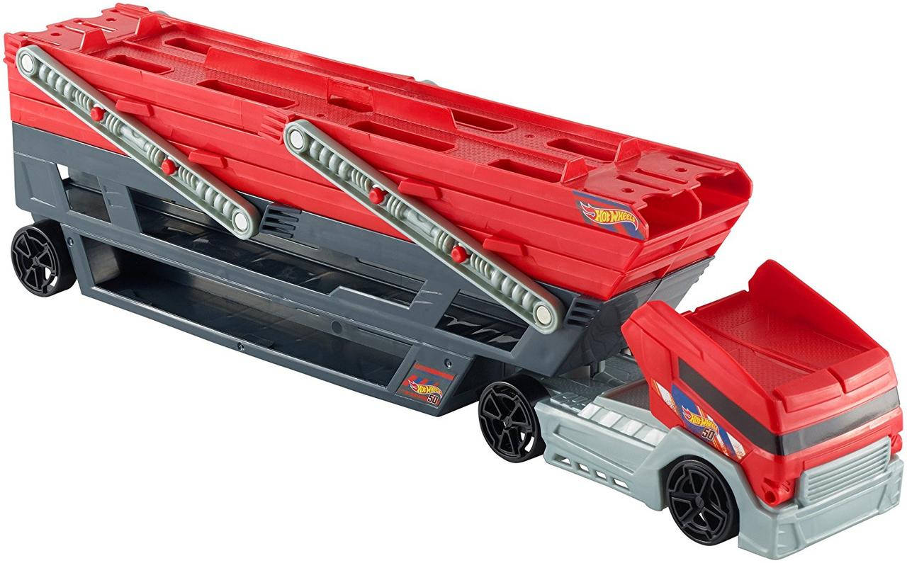

Транспортер-перевізник Mega Hauler для 50 машинок Hot Wheels, Красный