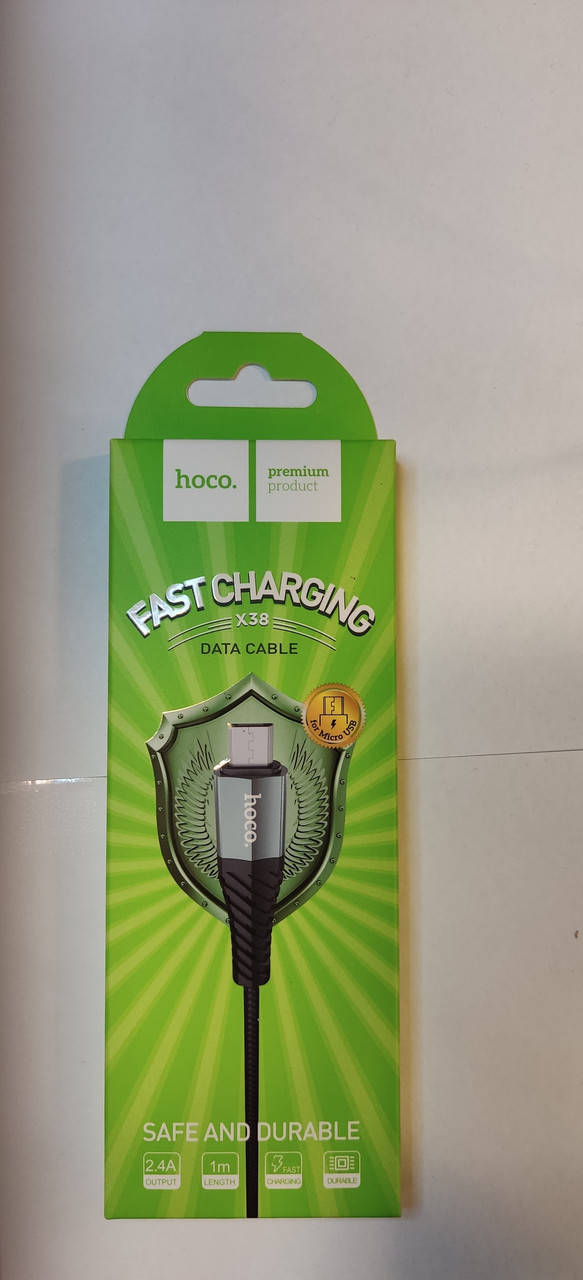 

USB кабель / шнур Hoco X38 Cool Micro USB (1000mm) (черный цвет)