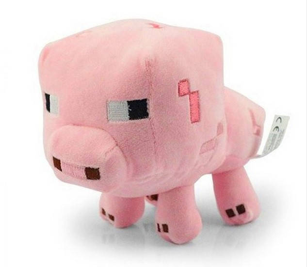 

Мягкая игрушка герои Майнкрафт - Розовая Свинка 20 см - Pig, Разные цвета