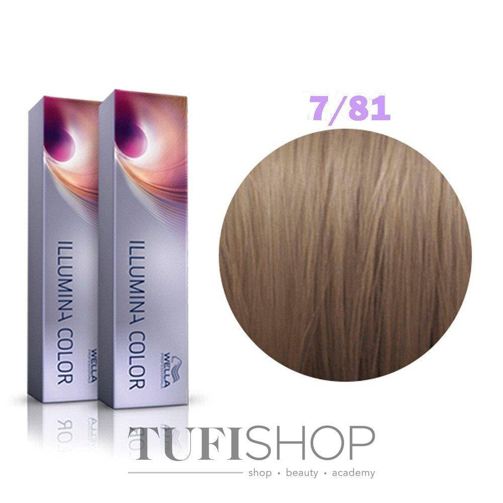 

Краска для волос Wella Illumina Color № 7/81 (блонд жемчужно - пепельный)