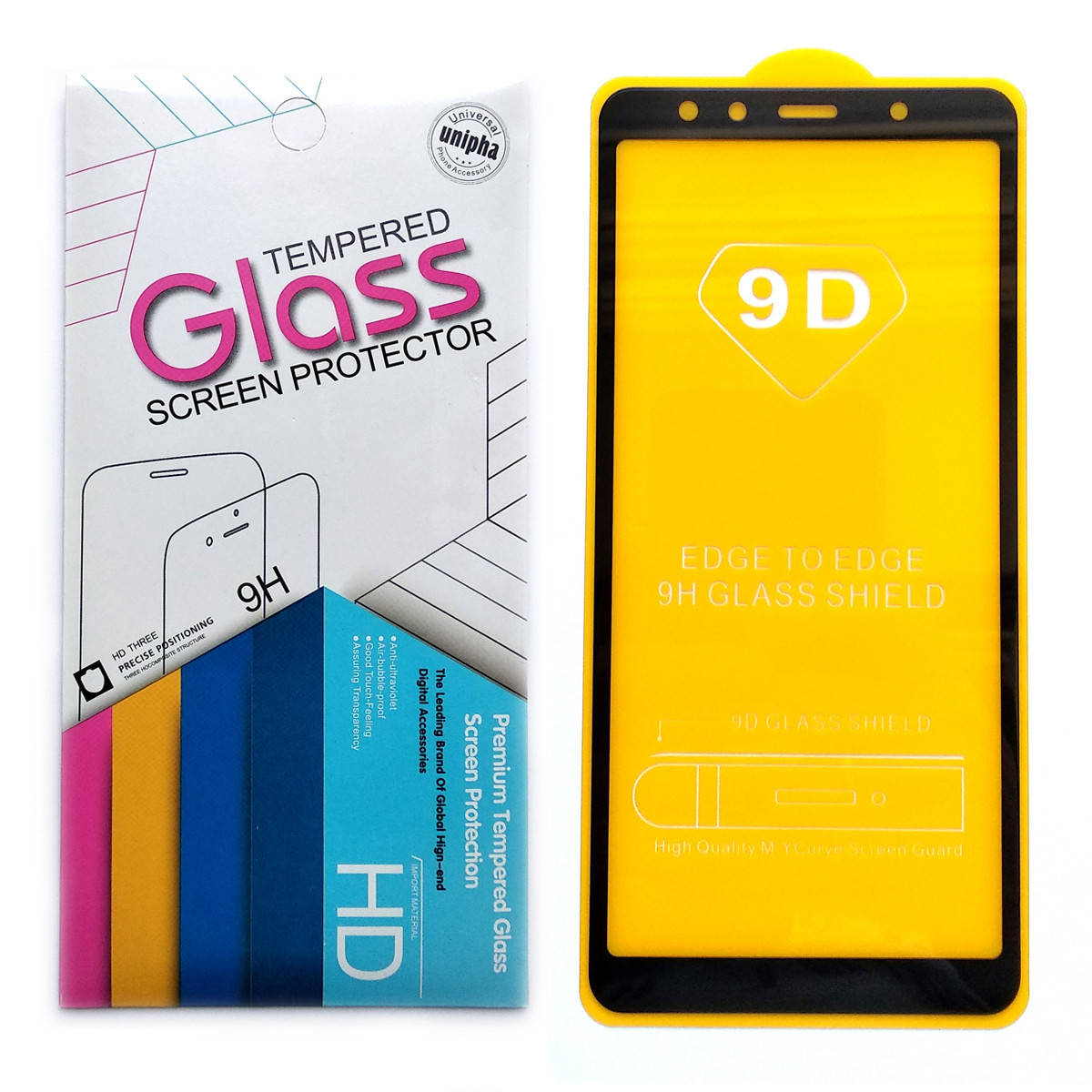 

Защитное стекло 9D для Samsung Galaxy A7 2018 A750 (Черный)