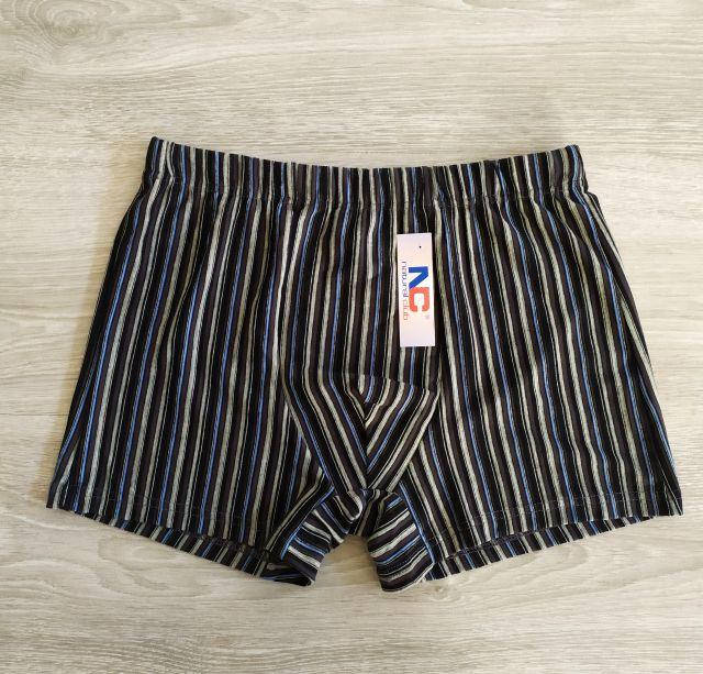 

Мужские трусы боксеры шортами лайт Natural Club вертикальная полоса Польша Білизна чоловіча с синим, XL