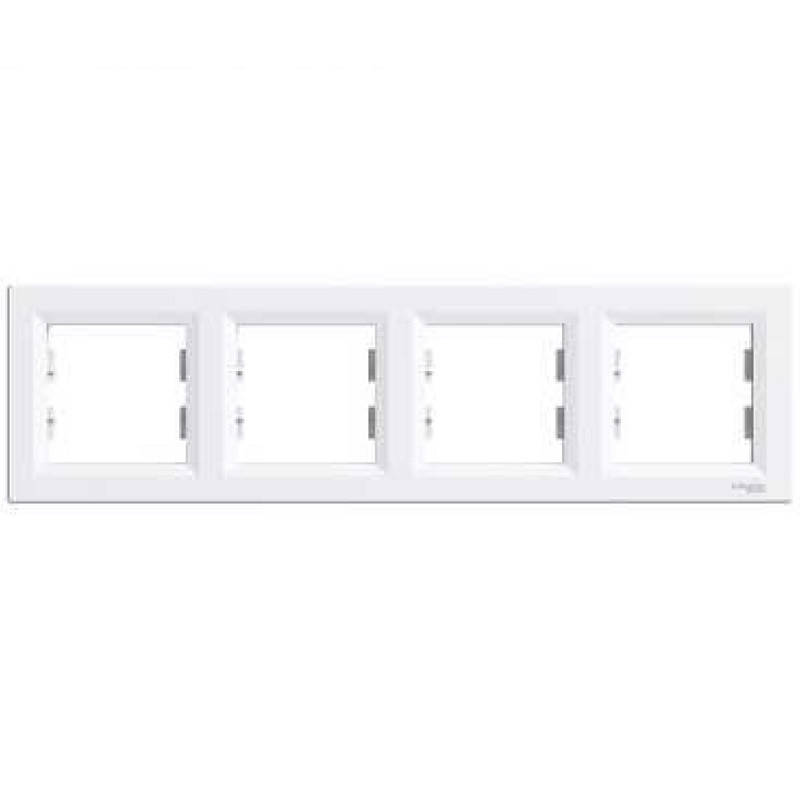 

Рамка Asfora EPH5800421 белый 4 поста горизонтальная Schneider Electric