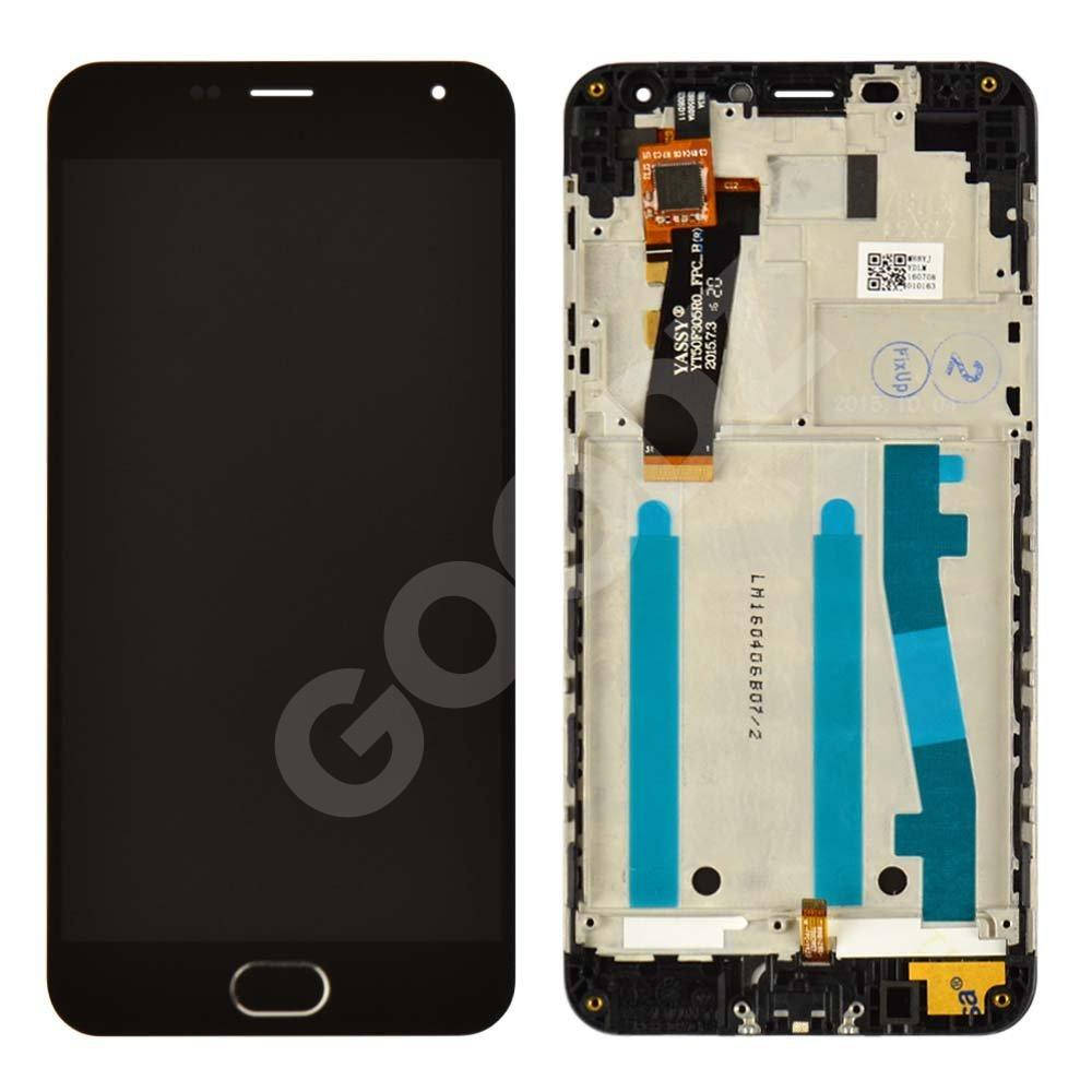 

Дисплей для Meizu M2, M2 mini с тачскрином и рамкой в сборе, цвет черный, оригинал