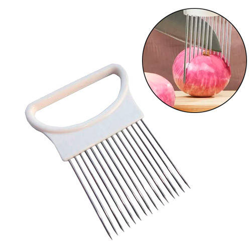 

Держатель для нарезки лука фиксатор овощей фруктов, нержавейка