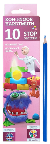

Пластилин Koh-i-Noor Stop bacteria 10 цветов 200 гр 131810