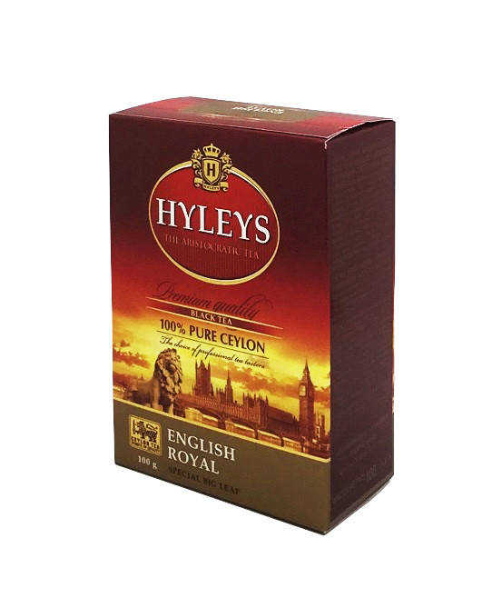 

Чорний цейлонський чай Hyleys English Royal великий лист 100 грам