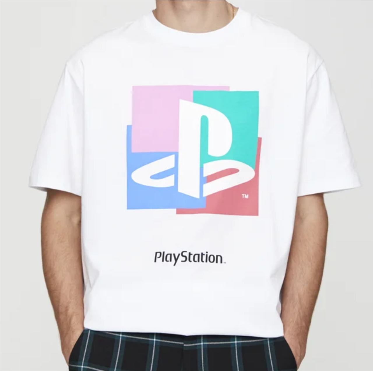 

Футболка Плейстейшен PlayStation Цветной лого Белая Размер XXXL