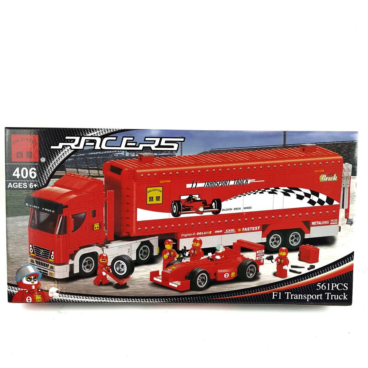 

Блочный Конструктор Brick Красная фура 561 деталей enlighten 6+, Красный