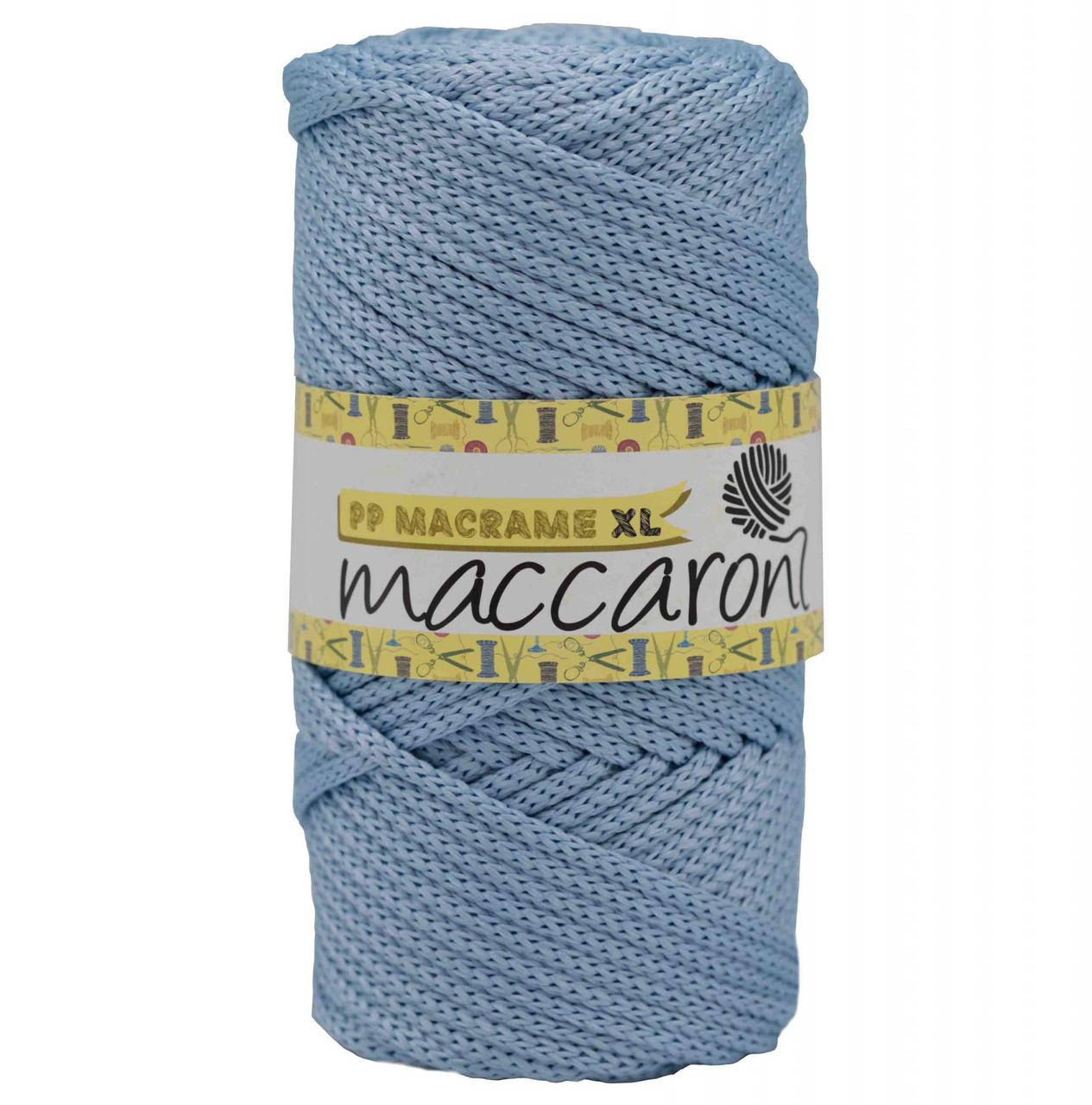 

Полипропиленовый шнур PP Macrame XL Maccaroni 4 мм, голубой