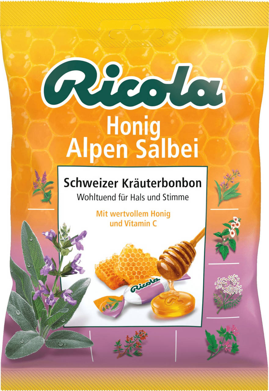 

Леденцы Ricola Honig Alpen Salbei Мед Шалфей 75 g